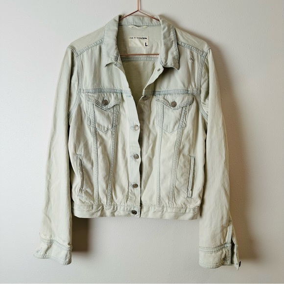 Rag & Bone Denim Jacket bleached wash - Picture 3 of 6